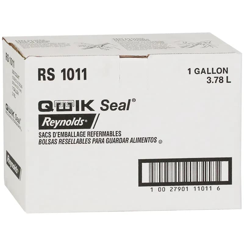 Reynolds QwikSeal Bag 11X10.5625 IN Polyethylene (PE) Clear 250/Case