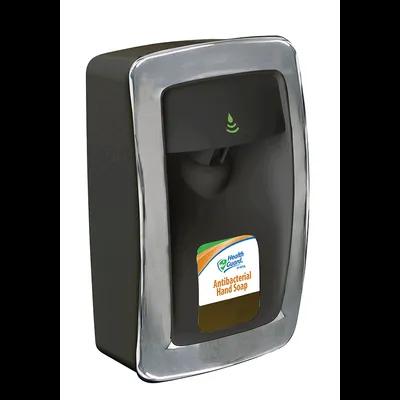 Soap Dispenser Black Silver ABS Wall Mount Hands Free 1/Each