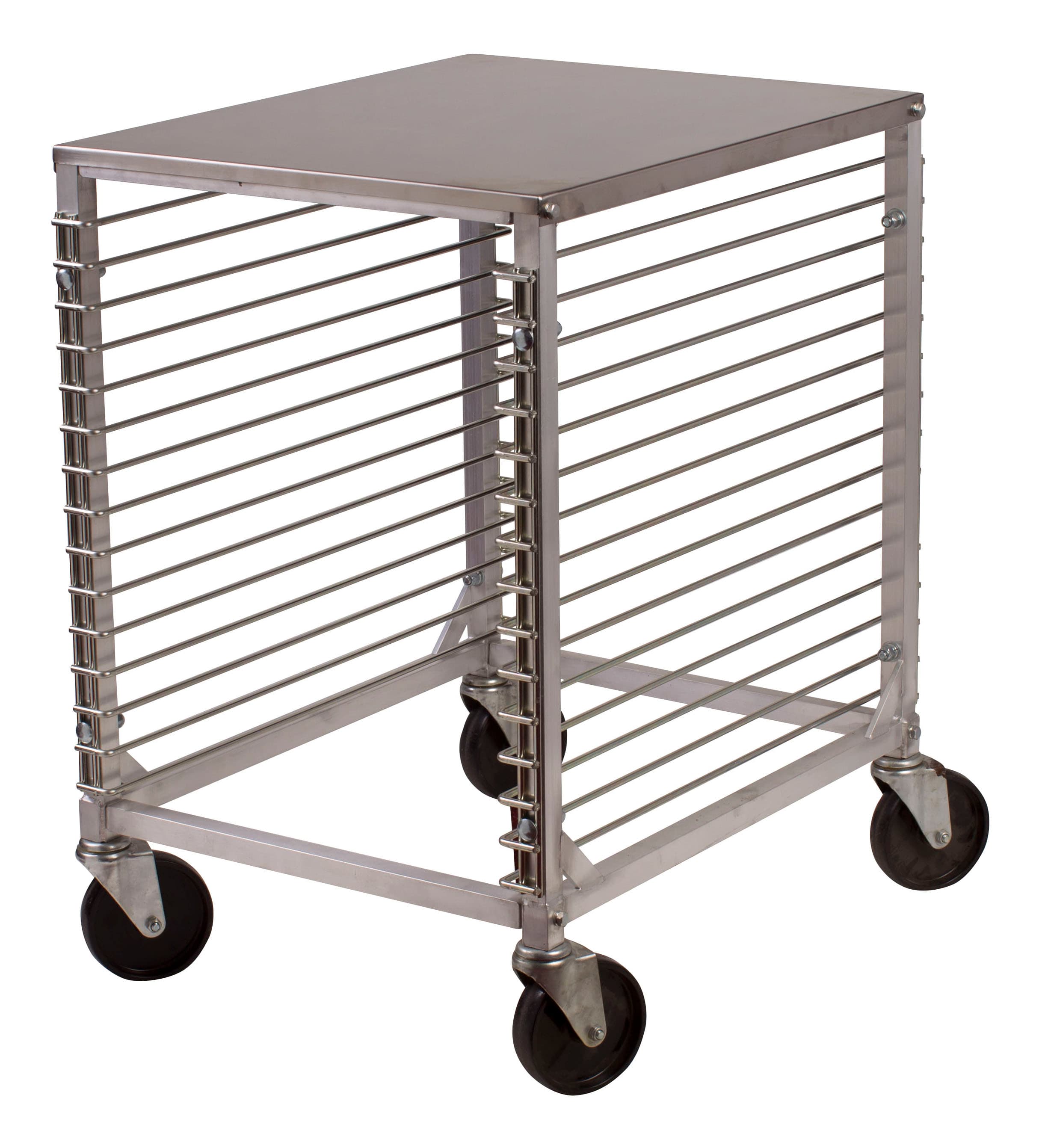 Sheet Pan Rack Half 20.875X26.125X31.625 IN 400 LB Aluminum 15-Tier End Loading 1.75IN Spacing 1/Each