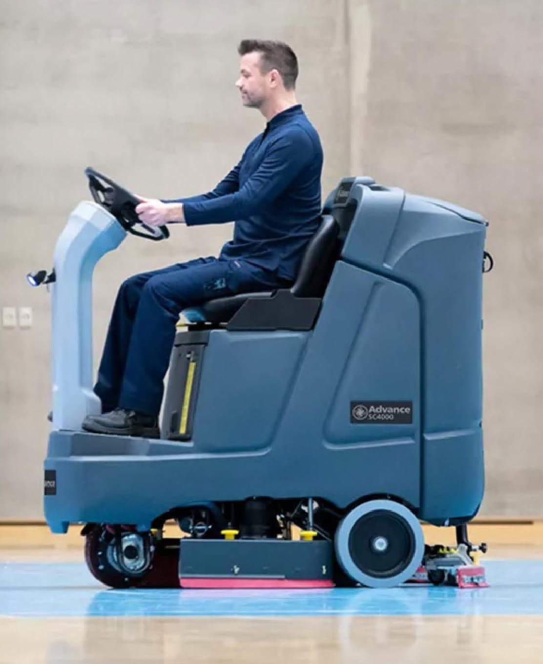 Advance Rider Scrubber 28IN 234Ah On-Board Charger Pad AGM Battery Cylindrical Decks 1/Each