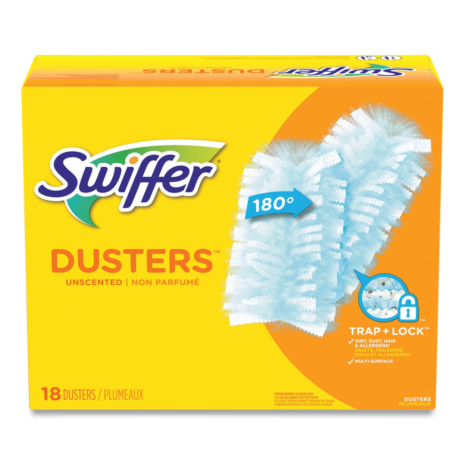 Swiffer® Duster Refill Blue Unscented Dust Lock Fiber 18 Count/Box 4 Box/Case 72 Count/Case