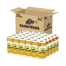 Bounty® Essentials Household & Kitchen Roll Paper Towel 2PLY White Full Sheets 54 Sheets/Roll 24 Rolls/Case
