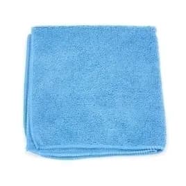 MicroWorks® Cleaning Towel 16X16 IN Microfiber Blue 300 GSM Non-Abrasive 12 Count/Pack 18 Packs/Case