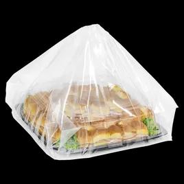 Party Tray Bag 18X7X24.5 IN Low-Density Polyethylene (LDPE) 2MIL Clear With Die Cut Handle Closure 50/Case