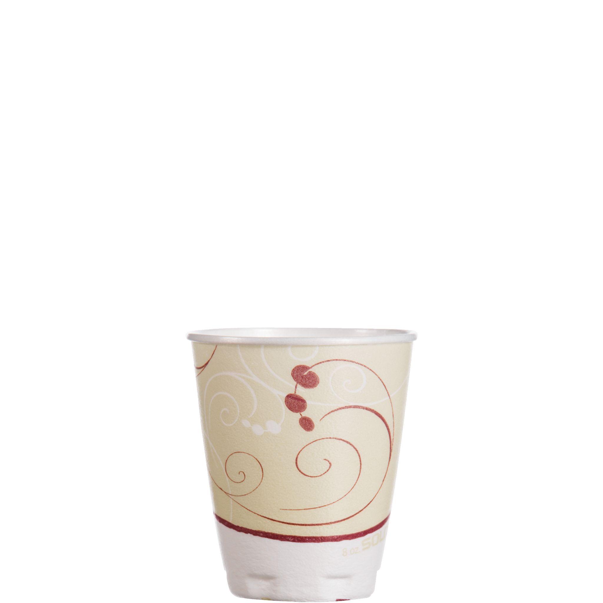 Dart® Trophy® Plus™ Cup Insulated 8 OZ XPS Multicolor Symphony® 100 Count/Pack 10 Packs/Case 1000 Count/Case