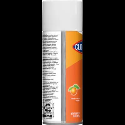 Clorox® 4 in One Fresh Citrus One-Step Disinfectant Deodorizer 14 FLOZ Multi Surface Aerosol Antibacterial 12/Case