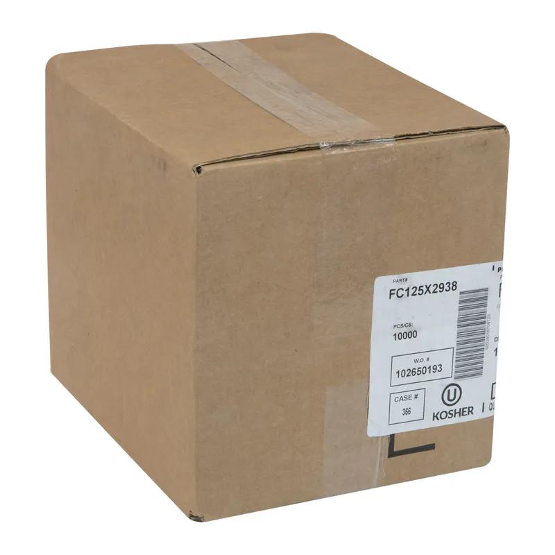 Baking Cup 1.25X2.938 IN Paper White Round Fluted 10000/Case