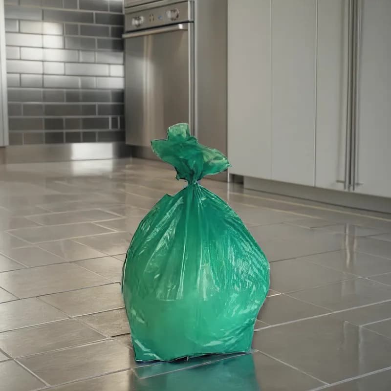 Victoria Bay Can Liner 43X48 IN Green Plastic 12MIC Coreless 200/Case