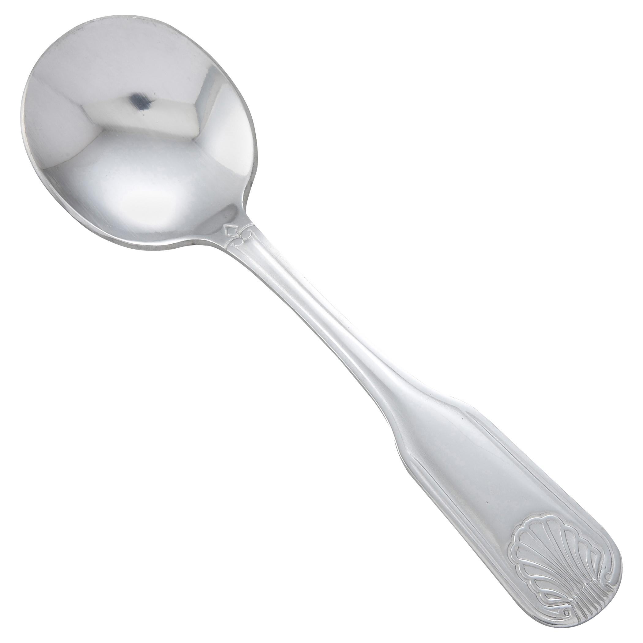 Toulouse Bouillon Spoon 6.38 IN 18/0 Stainless Steel Shell Extra Heavyweight 12/Dozen