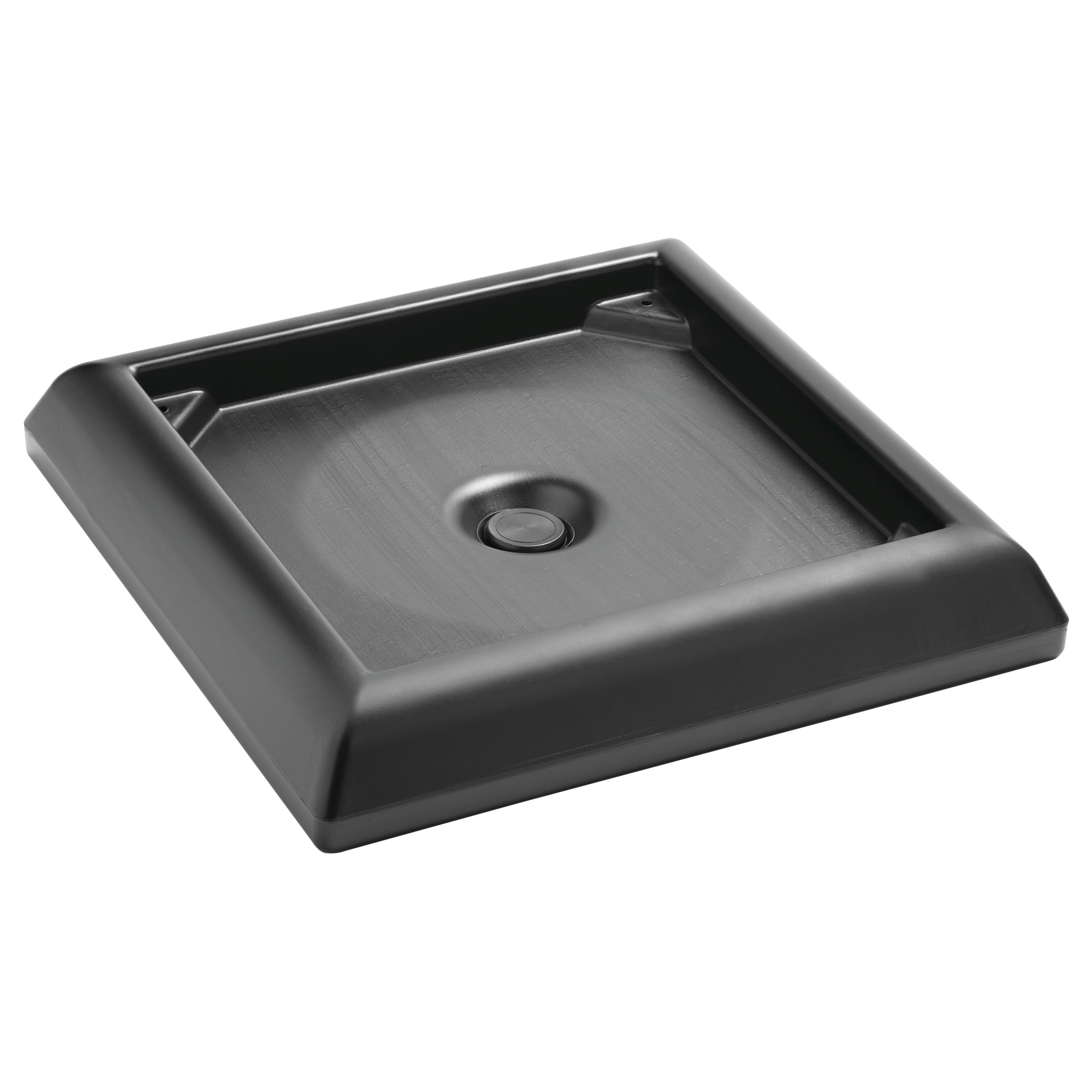 Ranger® Weight Base Accessory 24.50X24.50X6 IN 45-65 GAL Black Resin 1/Each