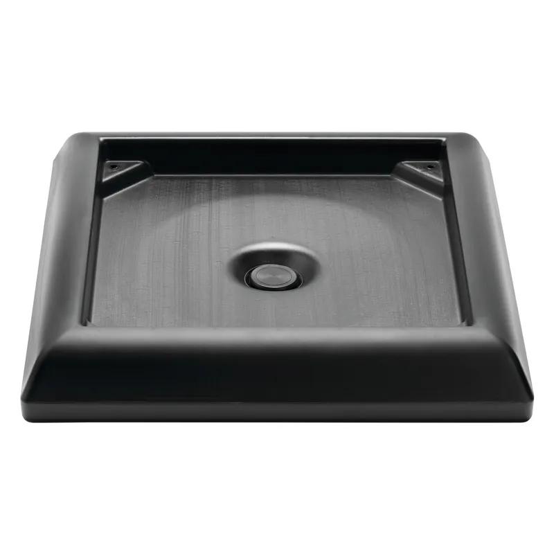 Ranger® Weight Base Accessory 24.50X24.50X6 IN 45-65 GAL Black Resin 1/Each