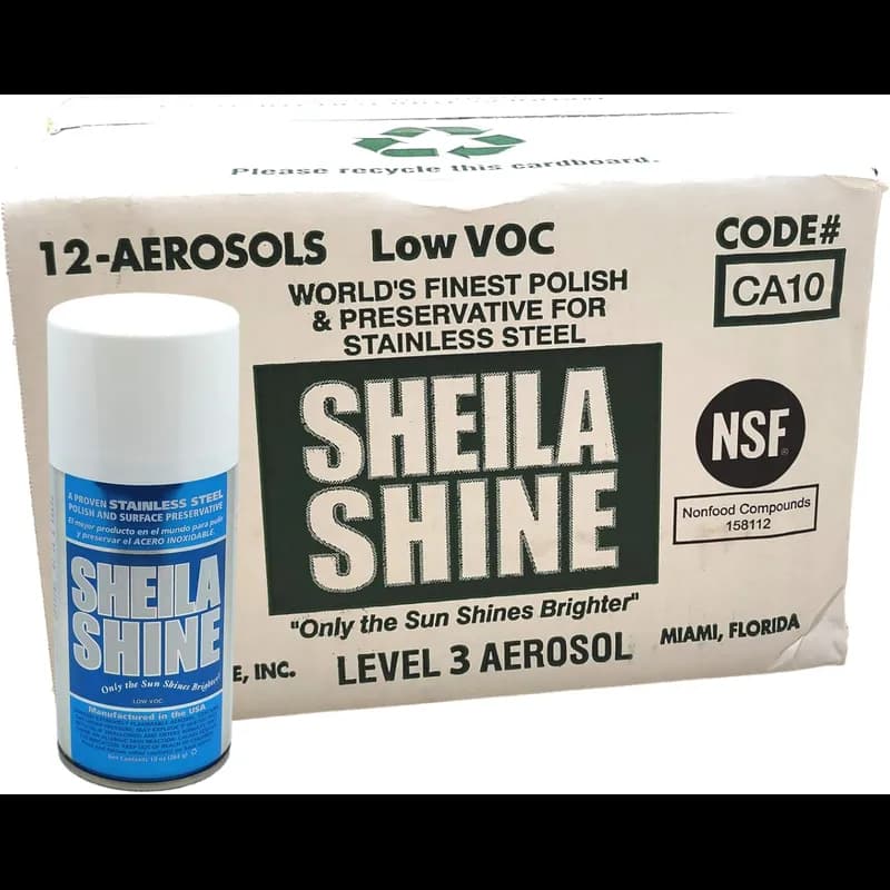Sheila Shine Stainless Steel Cleaner & Polish 10 OZ Low VOC 12/Case