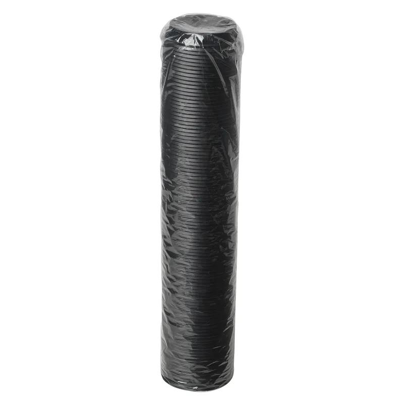 Dixie® Lid Dome Plastic Black For 12 OZ Hot Cup Sip Through Identification 1000/Case