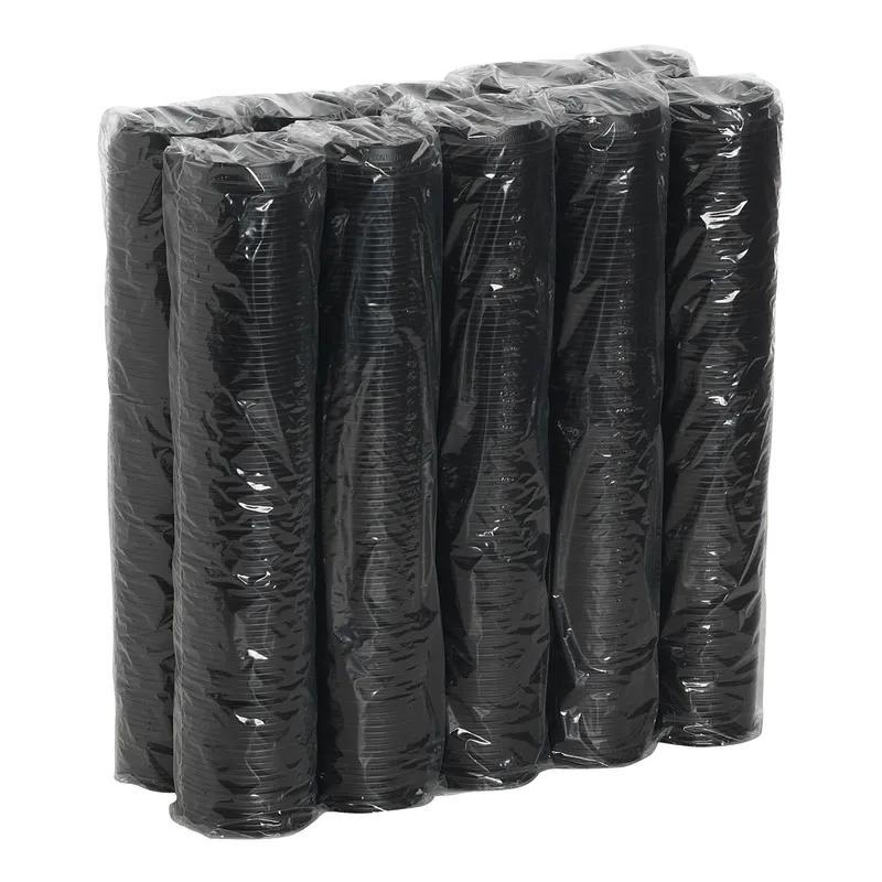 Dixie® Lid Dome Plastic Black For 12 OZ Hot Cup Sip Through Identification 1000/Case