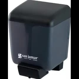 San Jamar Hand Sanitizer & Soap Dispenser 30 OZ Black Pearl ABS Manual Wall Mount Classic Refillable 1/Each