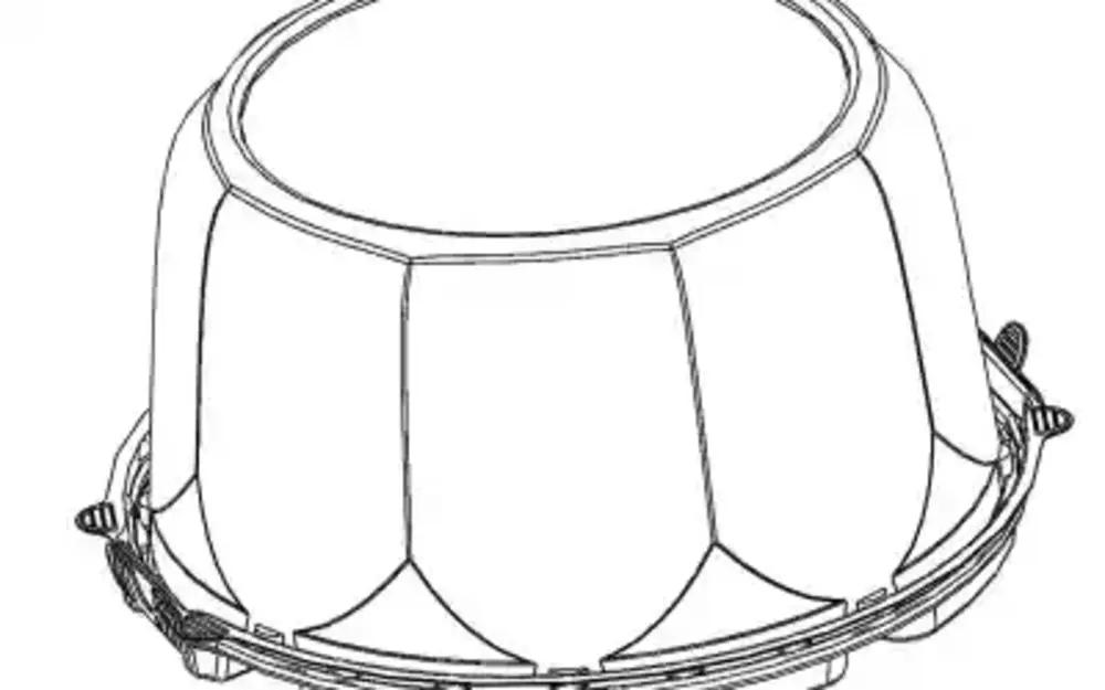 Simply Cake Container & Lid Combo With Dome Lid 8X4.5 IN RPET Clear 54/Case