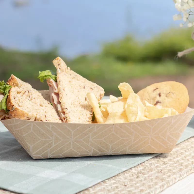 Food Tray 3 LB Art Deco Print 500/Case