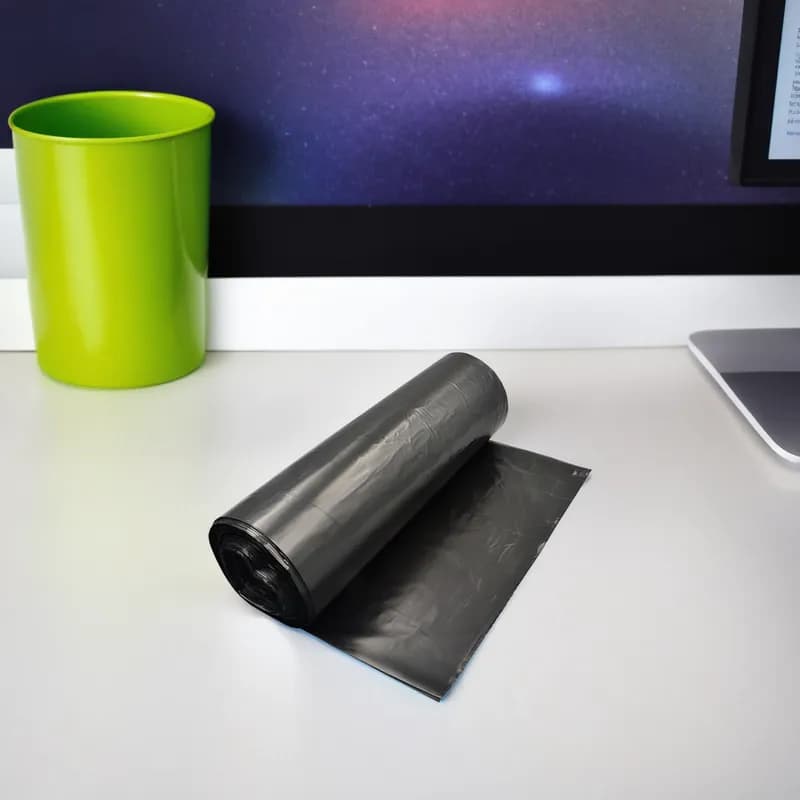 Victoria Bay Can Liner 28X46 IN Black Plastic 20MIC Coreless Slim Jim 200/Case