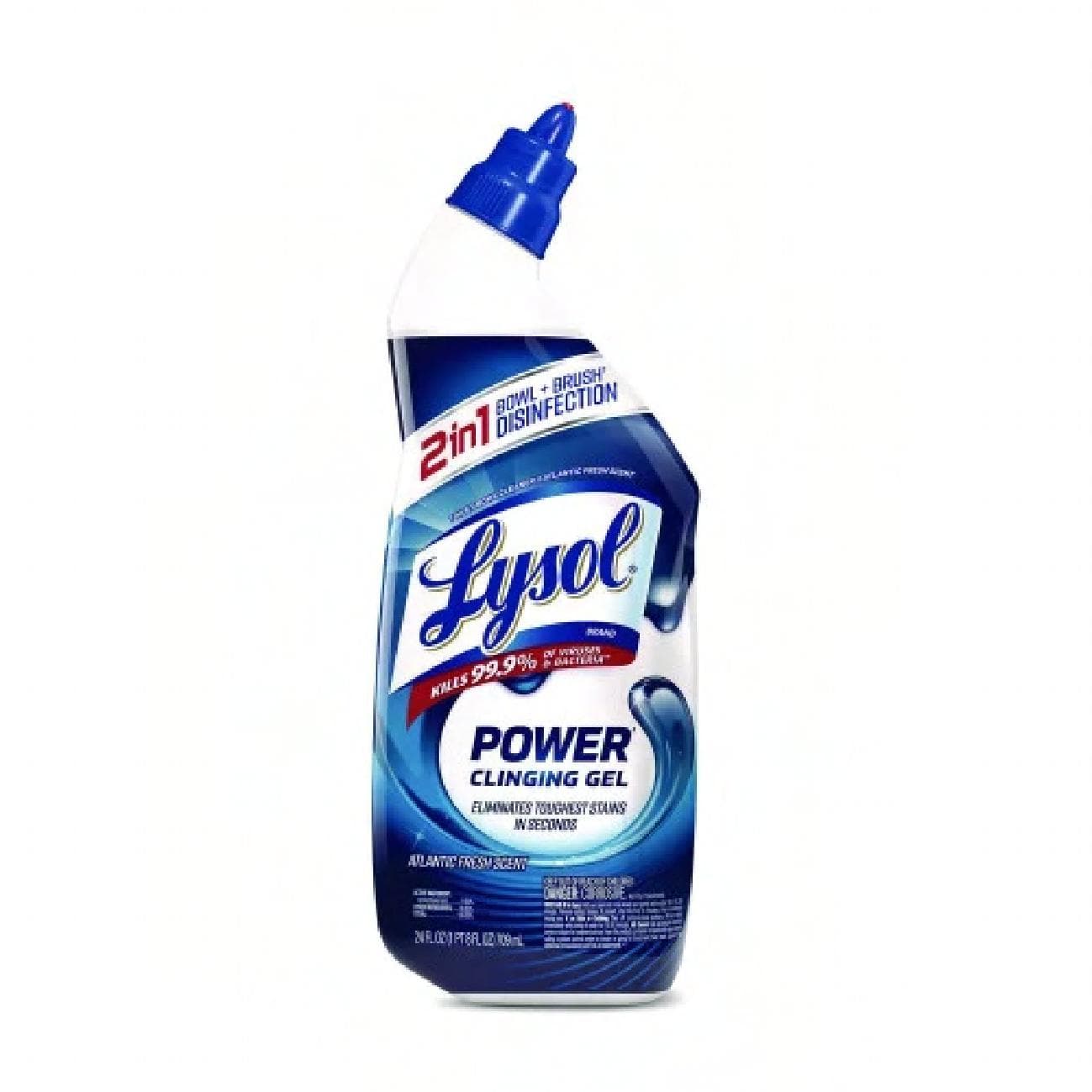 Lysol® Power Atlantic Fresh Toilet Bowl Cleaner 24 OZ Clinging Gel 9/Case
