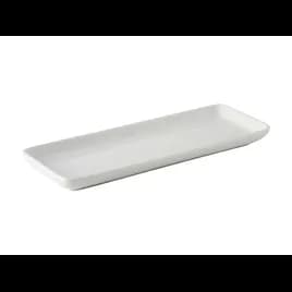 Tray 13.5X5 IN China Porcelain White Rectangle Fully Vitrified Oven Safe Dishwasher Safe Microwave Oven Safe 12/Case