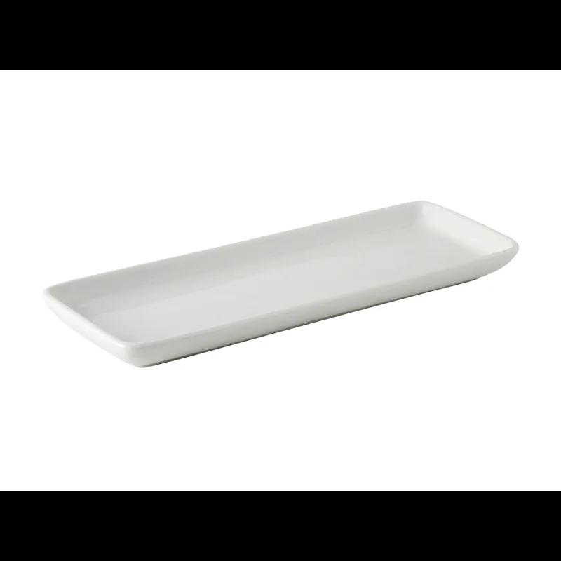 Tray 13.5X5 IN China Porcelain White Rectangle Fully Vitrified Oven Safe Dishwasher Safe Microwave Oven Safe 12/Case