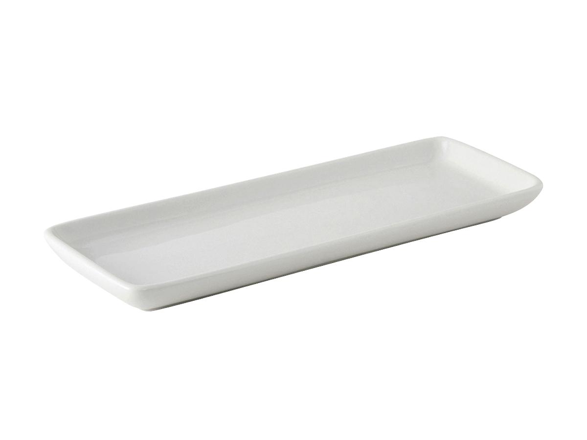 Tray 13.5X5 IN China Porcelain White Rectangle Fully Vitrified Oven Safe Dishwasher Safe Microwave Oven Safe 12/Case
