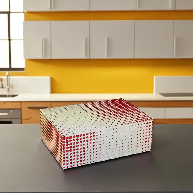 Chicken Barn & Lunch Box 7X5X2.5 IN Paperboard Red Check 250/Case