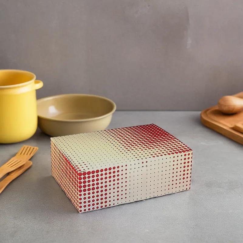 Chicken Barn & Lunch Box 7X5X2.5 IN Paperboard Red Check 250/Case