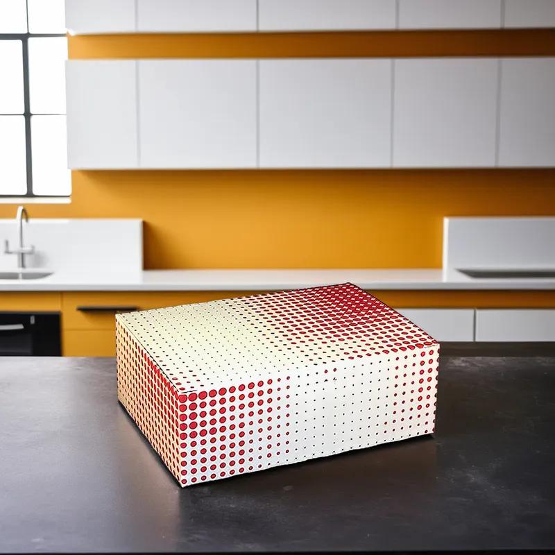 Chicken Barn & Lunch Box 7X5X2.5 IN Paperboard Red Check 250/Case