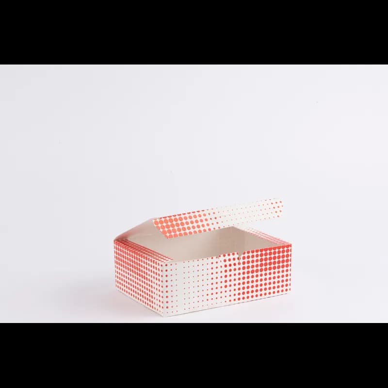 Chicken Barn & Lunch Box 7X5X2.5 IN Paperboard Red Check 250/Case