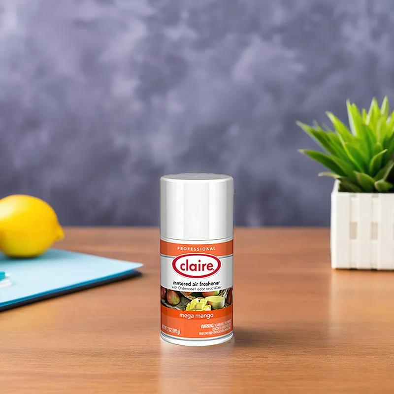 Claire Air Freshener Mega Mango Aerosol 7 FLOZ Metered Refill 12/Case