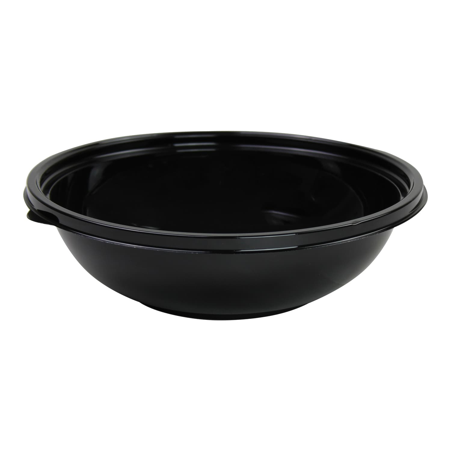Bowl 32 OZ PET Black Shallow 100/Case