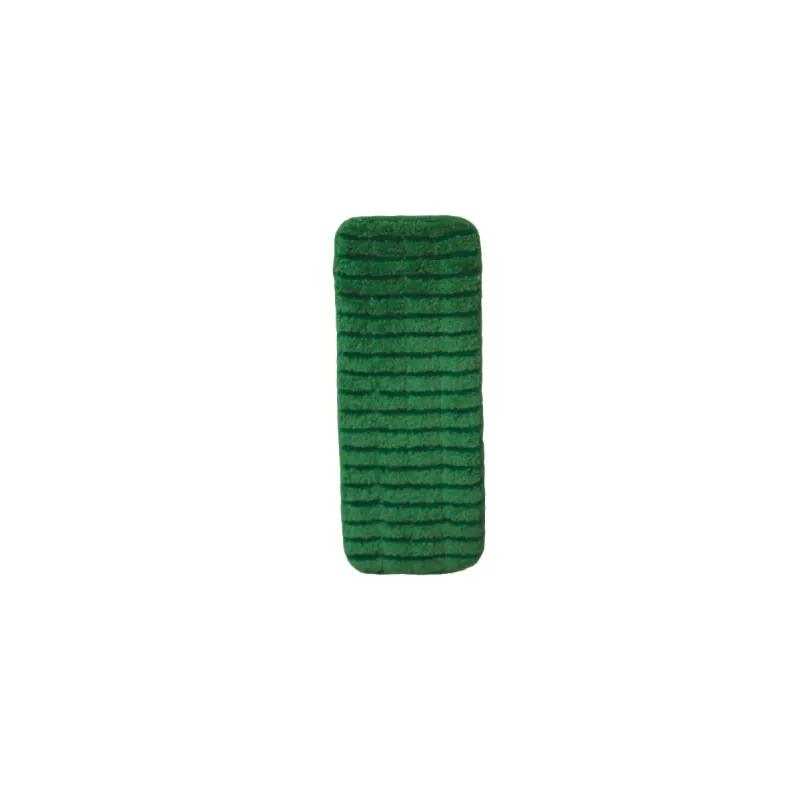 Impact® Mop Pad 18 IN Green Microfiber PP Flat With Scrub Strips 12 Count/Pack
