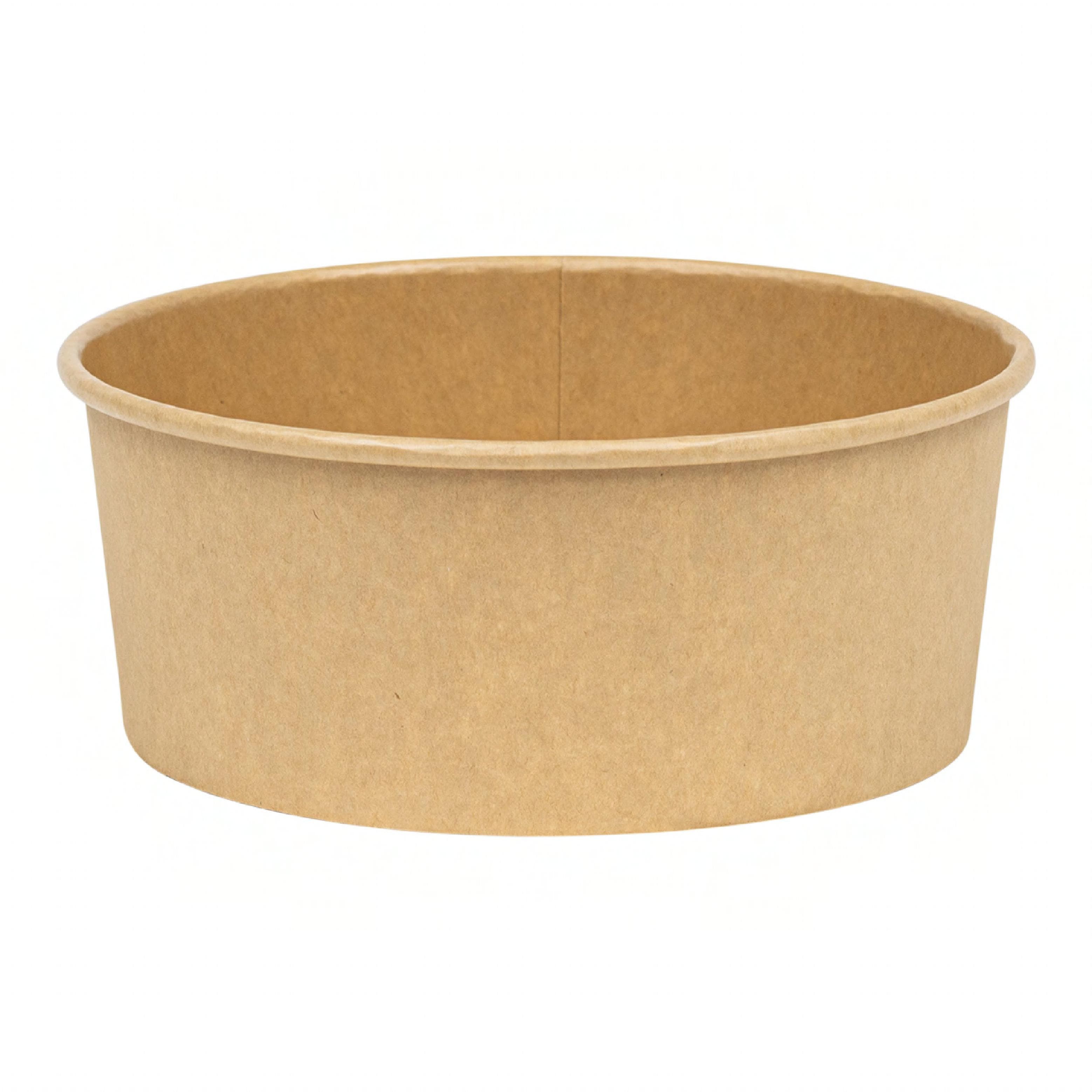 Victoria Bay Bucket & Tub 50 OZ Single Wall Poly-Coated Paper Kraft Round 185MM Short 300/Case