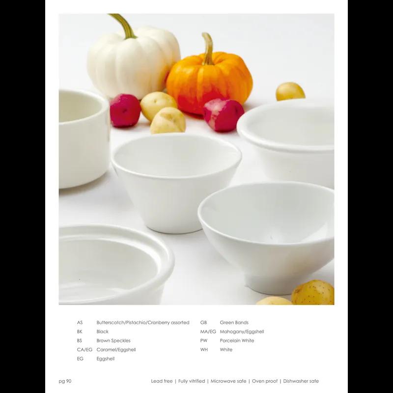 Bowl 5.25 IN 13 OZ China Porcelain White Round Fully Vitrified Oven Safe Dishwasher Safe Microwave Oven Safe 12/Case