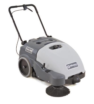 Advance Floor Sweeper 39X31.5X24.4 IN 28IN Gray Walk Behind On-Board Charger Pad No-Maintenance Gel Battery 1/Each