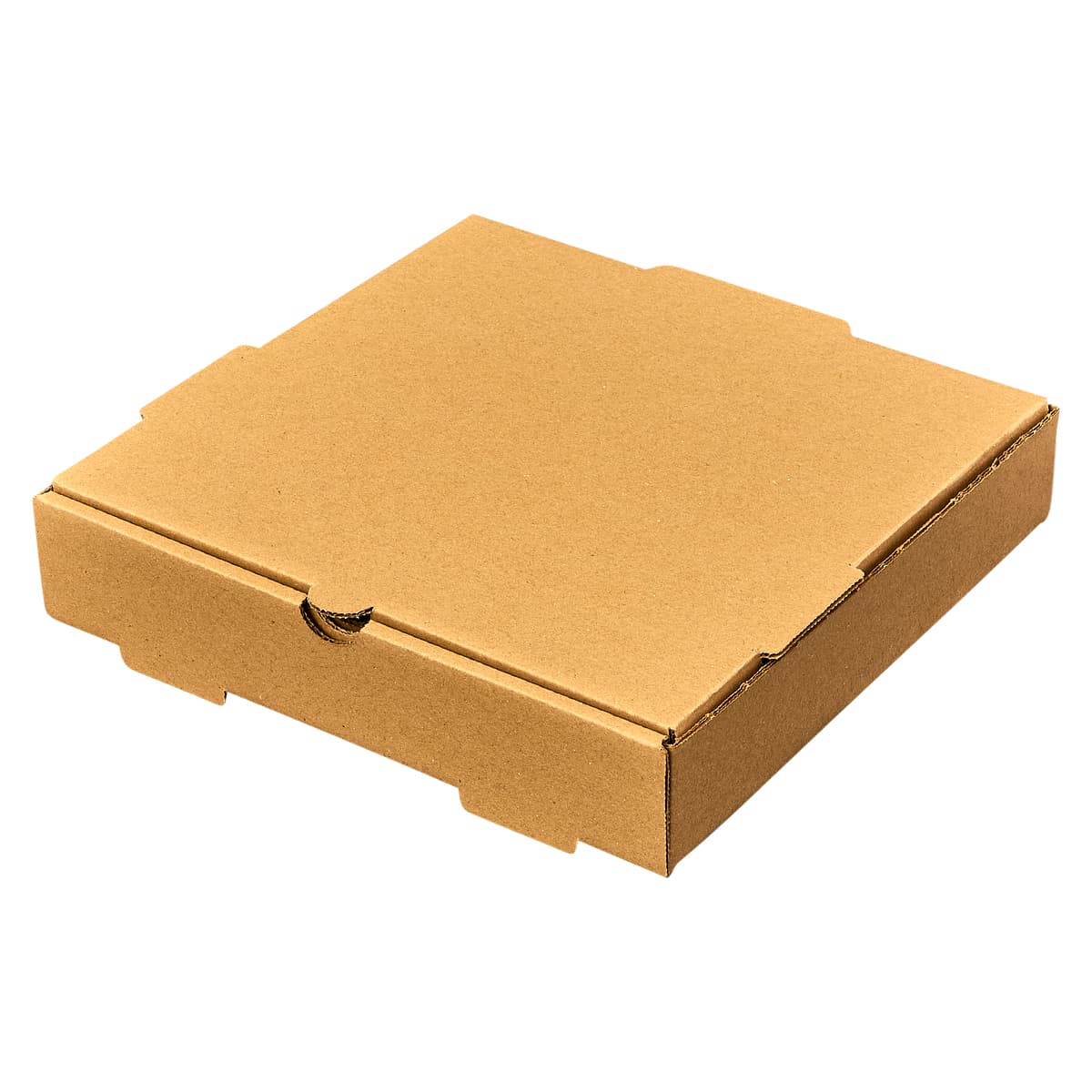 Victoria Bay Pizza Box 10X10X2 IN Corrugated Cardboard Kraft Plain Square B-Flute 50/Bundle