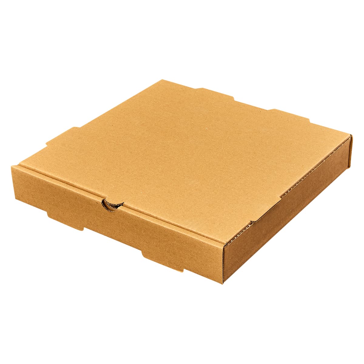 Victoria Bay Pizza Box 12X12X2 IN Corrugated Cardboard Kraft Plain Square B-Flute 50/Bundle
