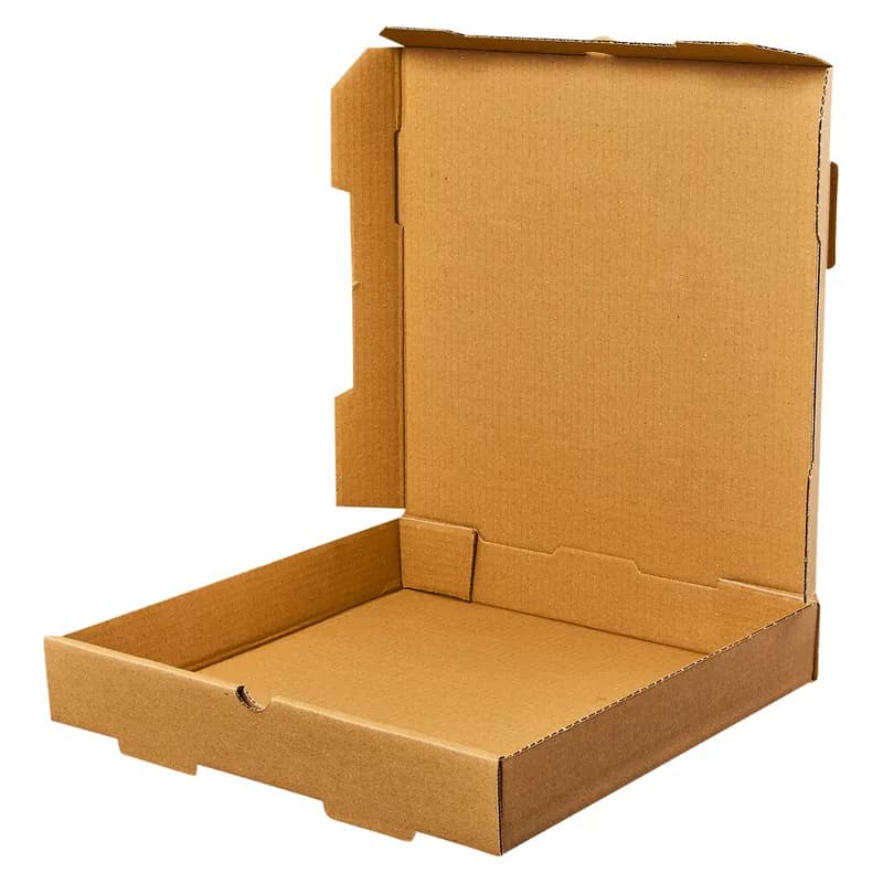 Victoria Bay Pizza Box 12X12X2 IN Corrugated Cardboard Kraft Plain Square B-Flute 50/Bundle