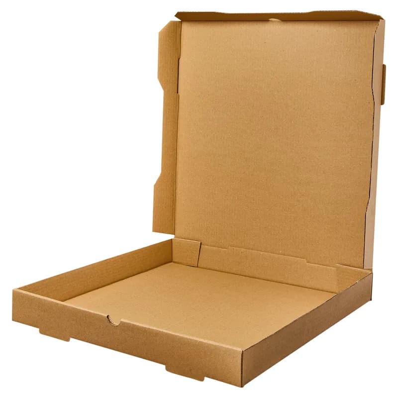 Victoria Bay Pizza Box 16X16X2 IN Corrugated Cardboard Kraft Printed Square B-Flute 50/Bundle