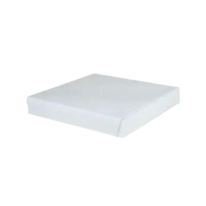 Victoria Bay Pizza Box 10X10X2 IN Corrugated Cardboard White Plain Square B-Flute 50/Bundle