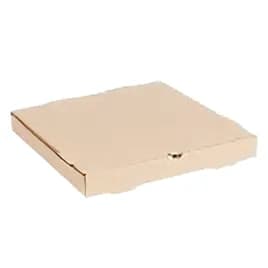 Victoria Bay Pizza Box 14X14X2 IN Corrugated Cardboard Kraft Plain Square B-Flute 50/Bundle
