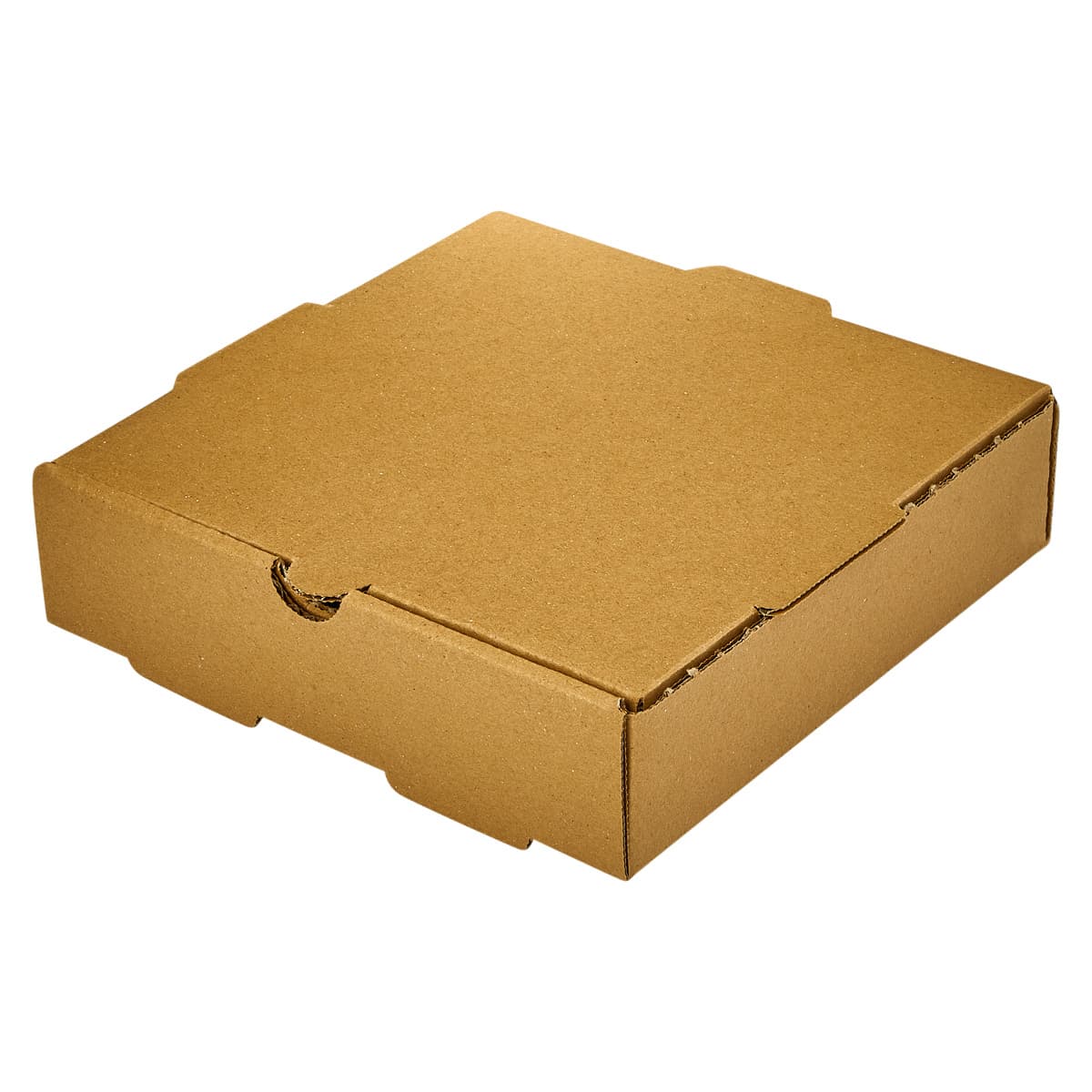Victoria Bay Pizza Box 8X8X2 IN Corrugated Cardboard Kraft Plain B-Flute 50/Bundle