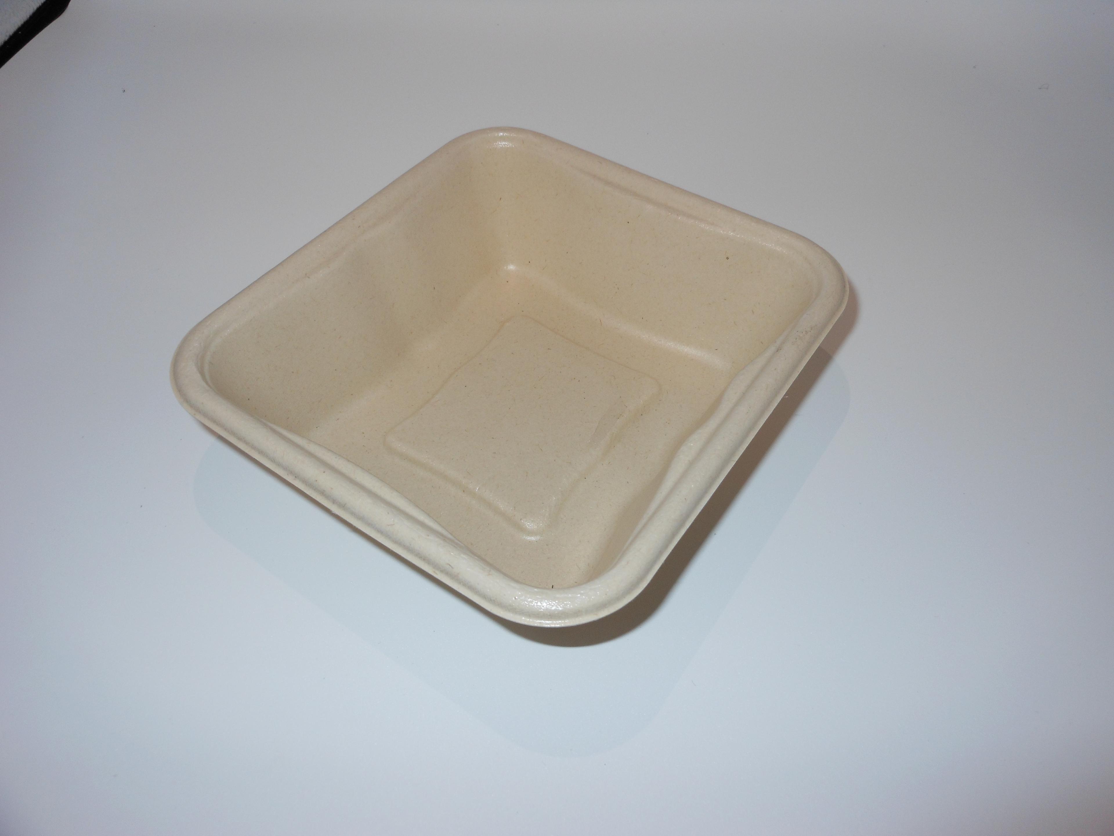 Take-Out Tray 24 OZ Plant Fiber PLA Natural 600/Case