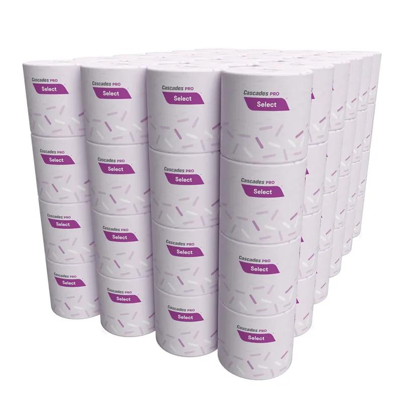 Cascades PRO Toilet Paper & Tissue Roll 4X3.25 IN 1000 FT 1PLY White 96/Case
