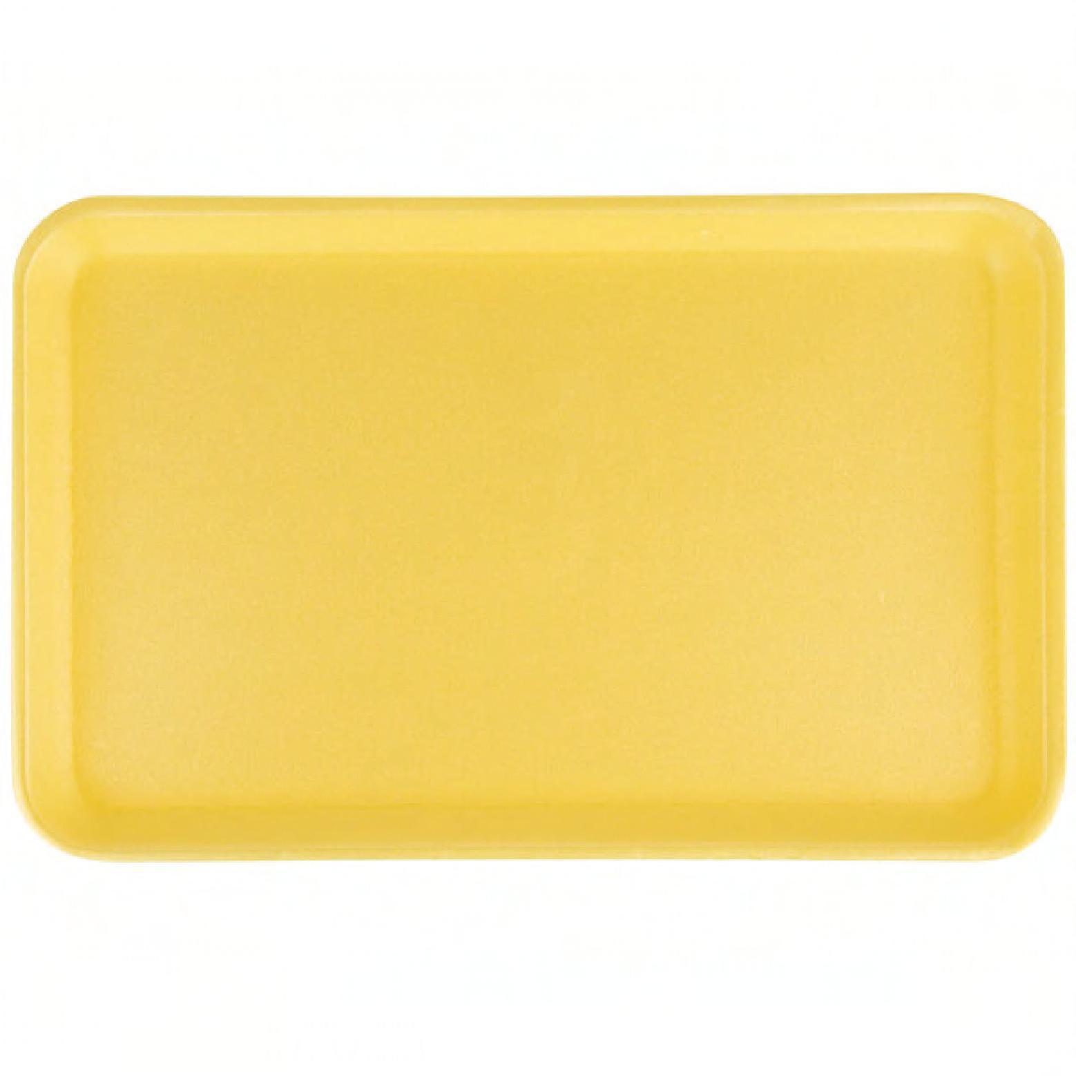 2 Meat Tray Foam Yellow 500/Case