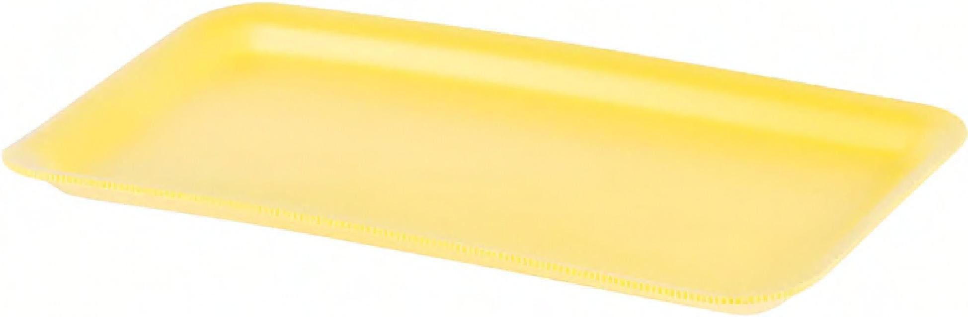 10P Meat Tray Foam Yellow 500/Case