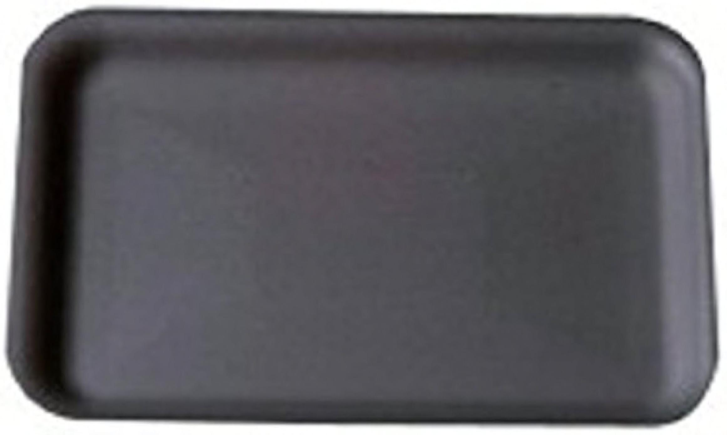 2S Meat Tray Foam Black 500/Case