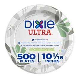 Dixie® Ultra Plate 10.25 IN Paper Multicolor Pathways Round Heavyweight 500/Case