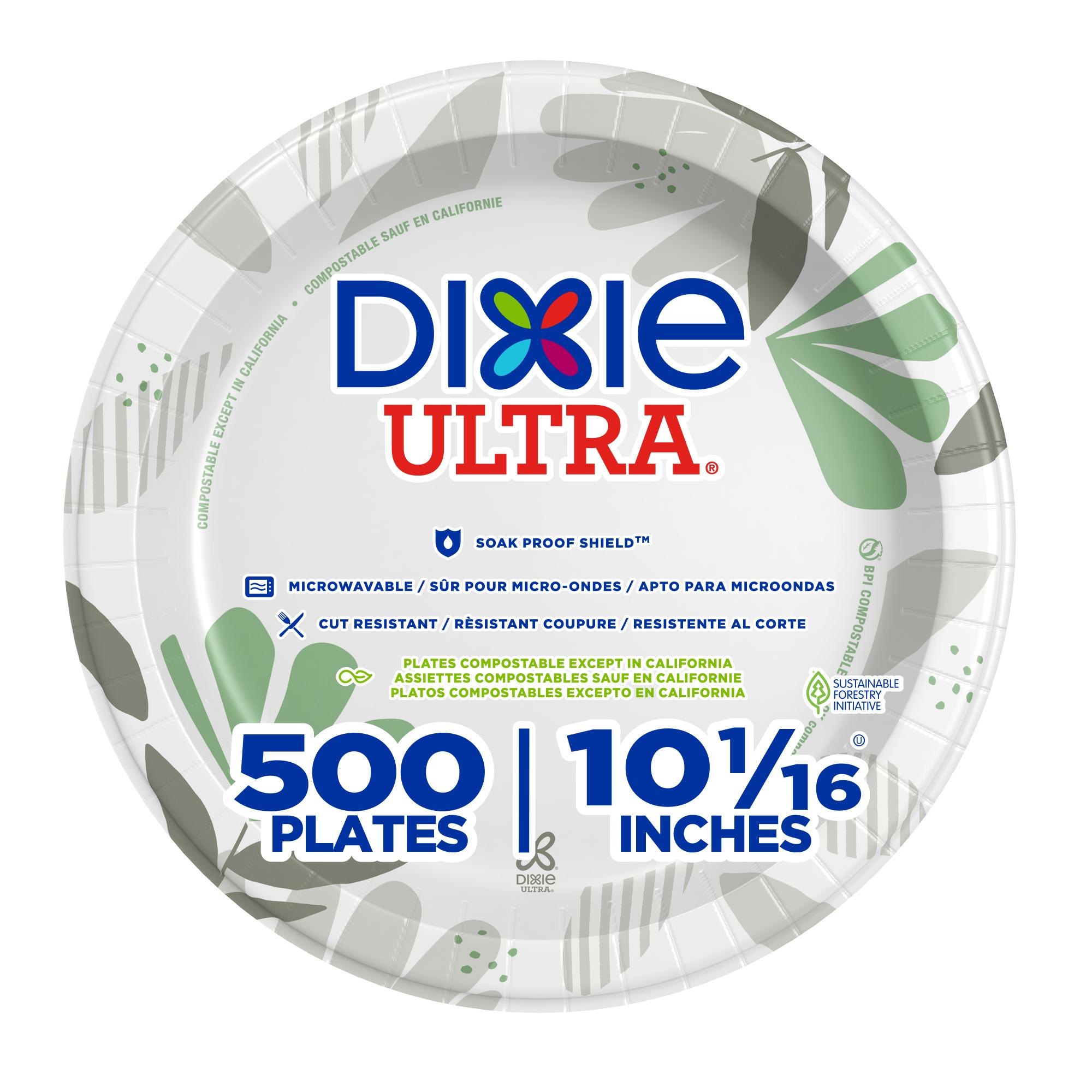 Dixie® Ultra Plate 10.25 IN Paper Multicolor Pathways Round Heavyweight 500/Case